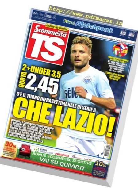 La Scommessa TS – 24 Ottobre 2017 Cover