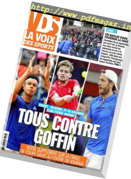 La Voix des Sports Flandres – 20 novembre 2017 Cover