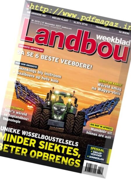 Landbouweekblad – 17 November 2017 Cover