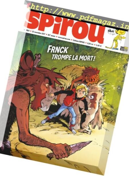 Le Journal de Spirou – 22 novembre 2017 Cover