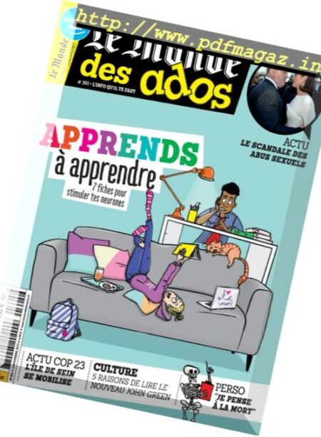 Le Monde des Ados – 2 Novembre 2017 Cover