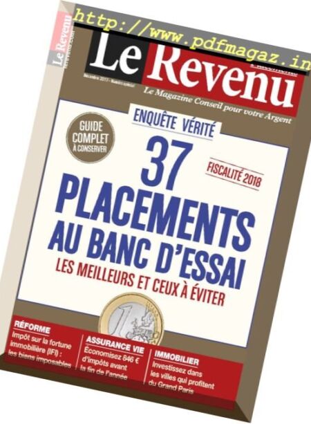 Le Revenu Placements – Decembre 2017 Cover