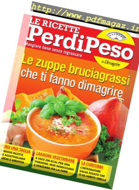 Le Ricette PerdiPeso – Novembre 2017 Cover