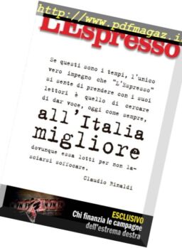 L’Espresso – 5 Novembre 2017