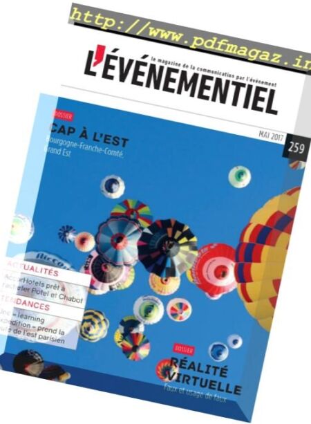 L’evenementiel – Mai 2017 Cover