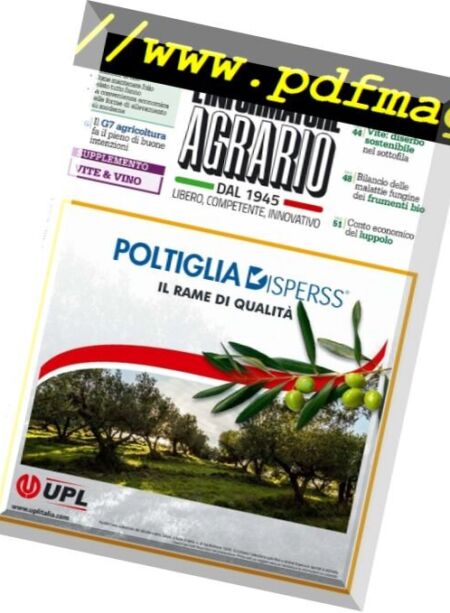 L’Informatore Agrario – 19 Ottobre 2017 Cover