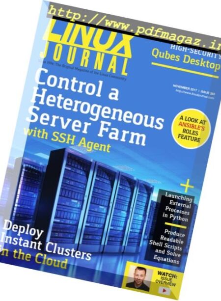 Linux Journal – November 2017 Cover