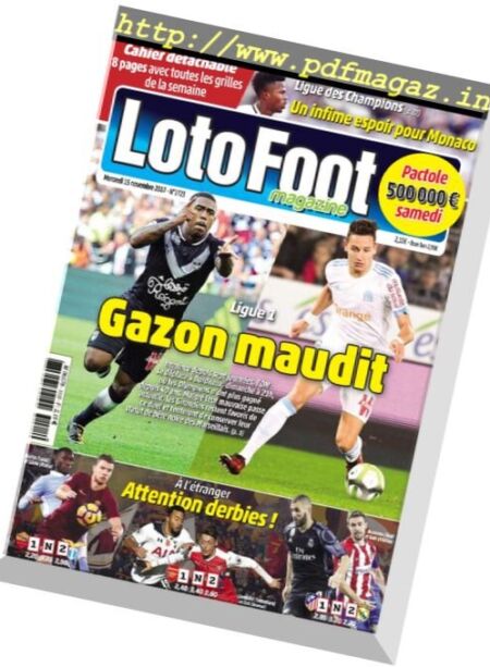 Loto Foot magazine – 15 novembre 2017 Cover