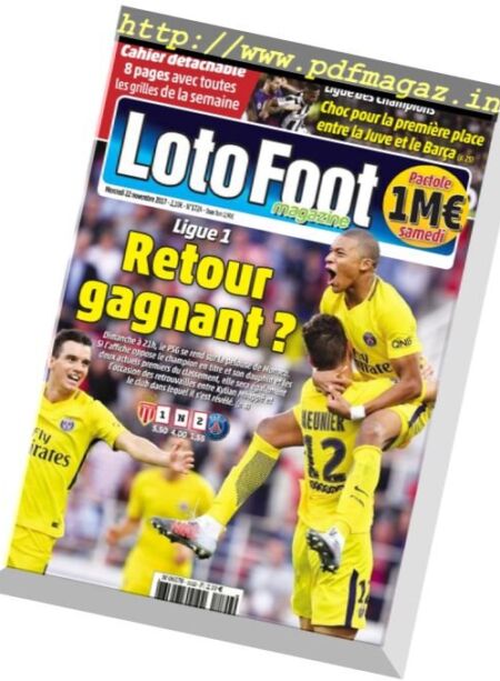 Loto Foot magazine – 22 novembre 2017 Cover