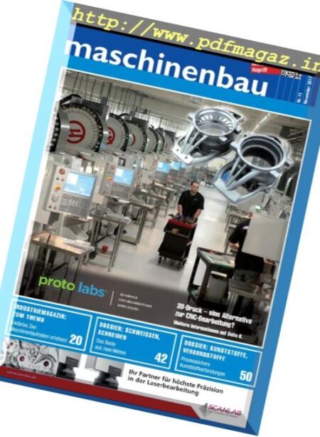 Maschinenbau – November 2017 Cover