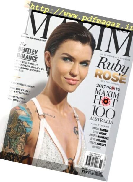 Maxim Australia – November 2017 Cover