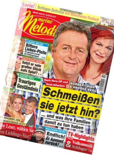 Meine Melodie – November 2017 Cover