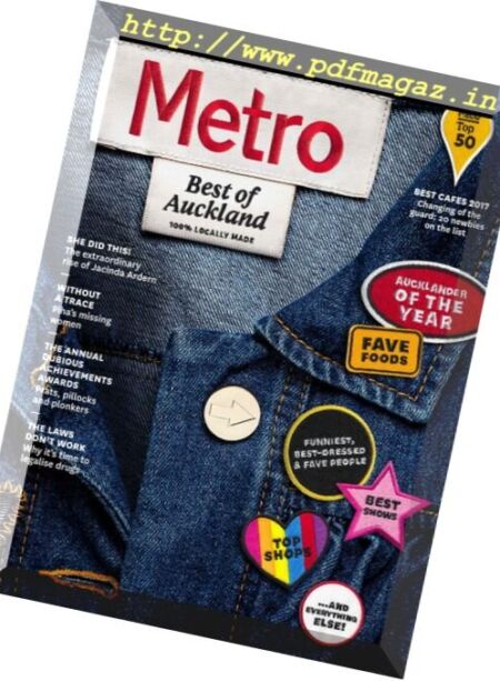 Metro New Zealand – November 2017 Cover