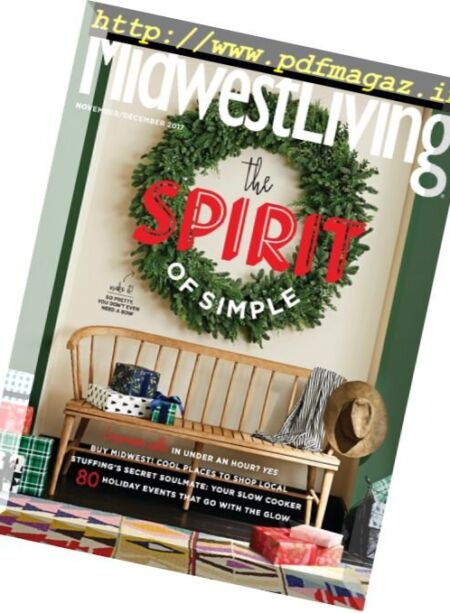 Midwest Living – November 2017 Cover
