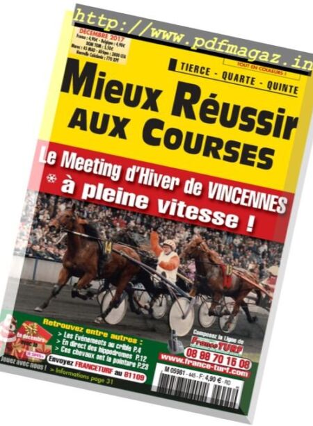Mieux Reussir aux Courses – 25 novembre 2017 Cover