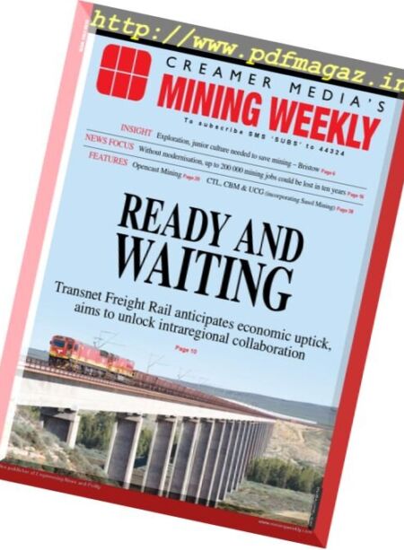Mining Weekly – 27 October 2017 Cover