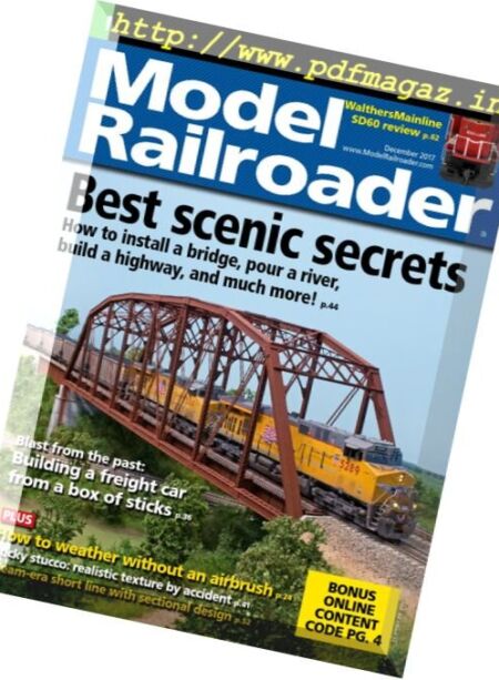Model Railroader – December 2017 Cover