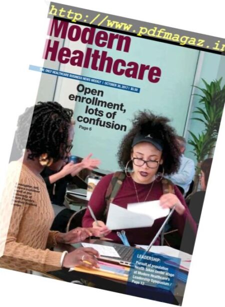 Modern Healthcare – 30 October 2017 Cover