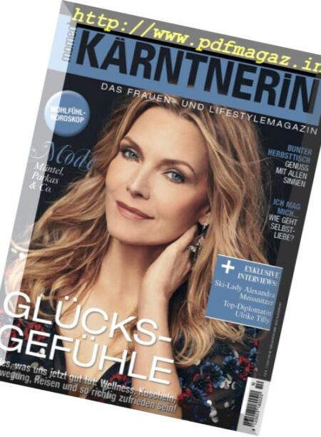 Moments Karntnerin – November 2017 Cover