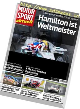 Motorsport Aktuell – 1 November 2017