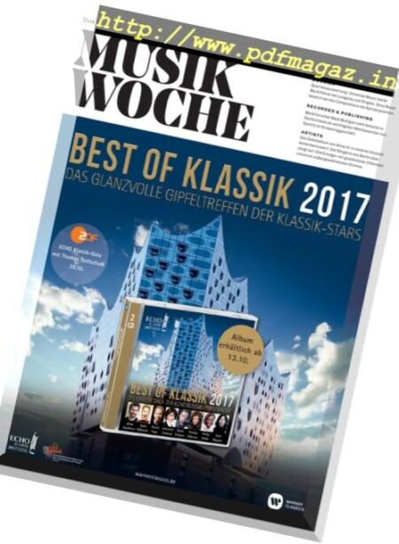 Musikwoche – 13 Oktober 2017 Cover