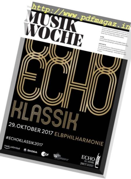 Musikwoche – 20 Oktober 2017 Cover