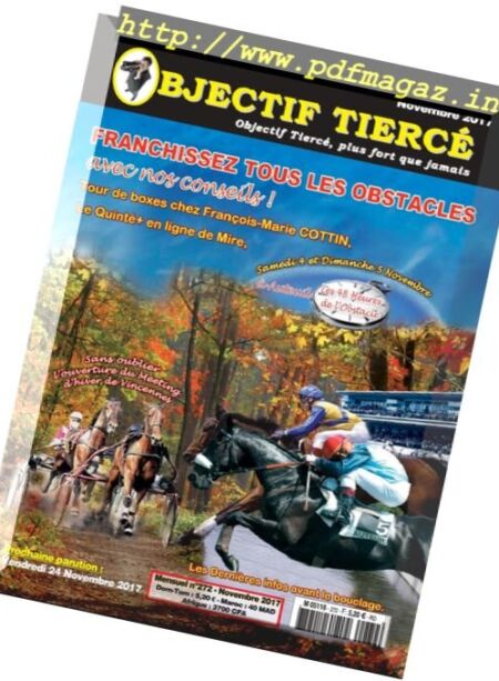Objectif Tierce – Novembre 2017 Cover