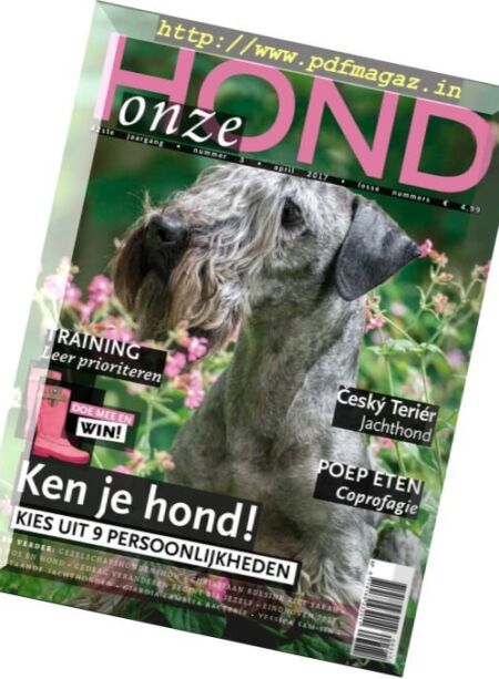 Onze Hond – April 2017 Cover