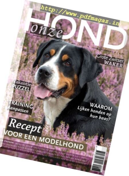 Onze Hond – Mei 2017 Cover