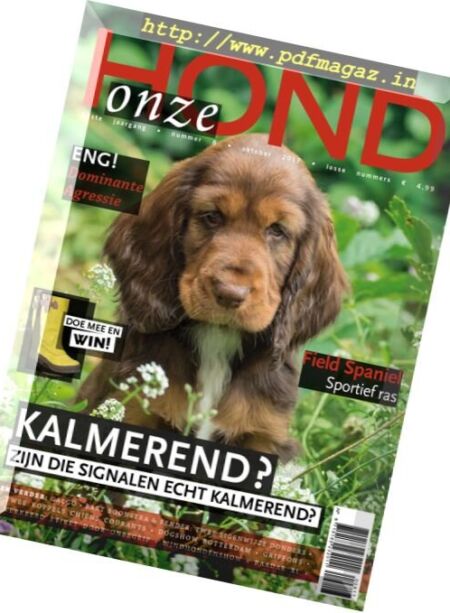 Onze Hond – Oktober 2017 Cover