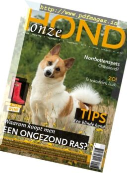 Onze Hond – September 2017