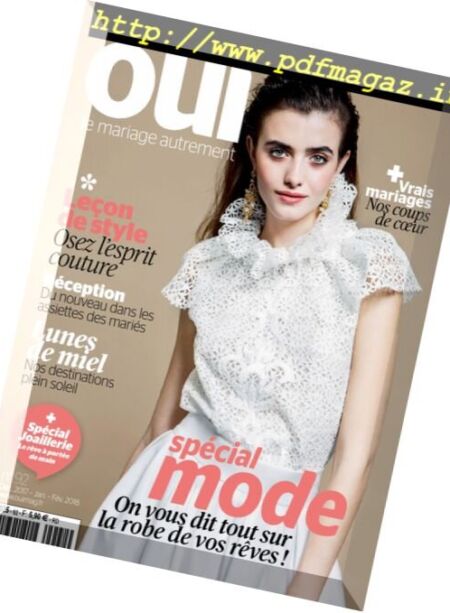 Oui Magazine – decembre 2017 Cover