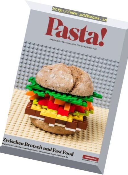 Pasta! – November 2017 Cover