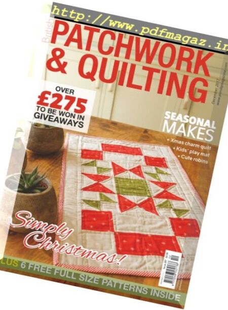 Patchwork & Quilting UK – December 2017 Cover