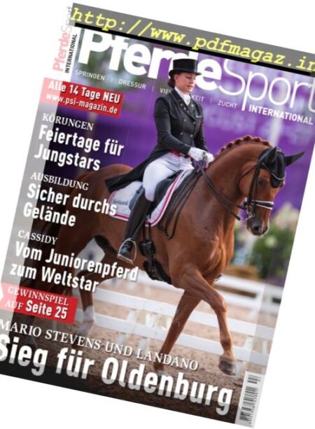 Pferdesport International – 12 November 2017 Cover