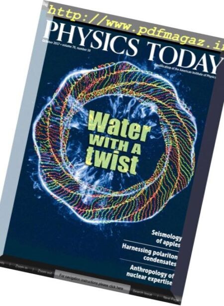 Physics Today – October 2017 Cover