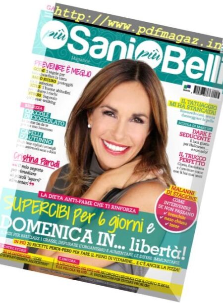 Piu Sani Piu Belli Magazine – novembre 2017 Cover