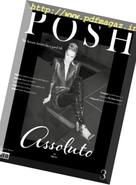 Posh Magazine – Novembre-Dicembre 2017 Cover