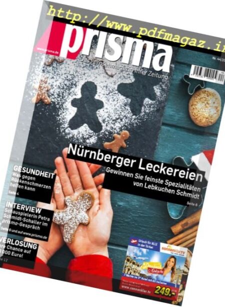 Prisma – 4 November 2017 Cover