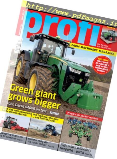 Profi International – November 2017 Cover