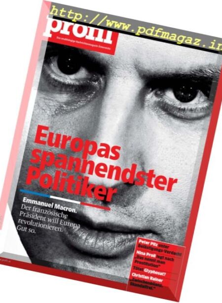 Profil – 6 November 2017 Cover