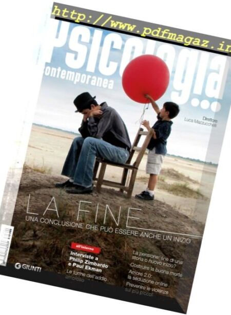 Psicologia Contemporanea – Novembre-Dicembre 2017 Cover