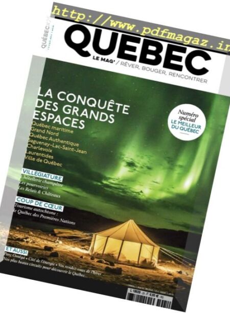 Quebec le mag – decembre 2017 Cover