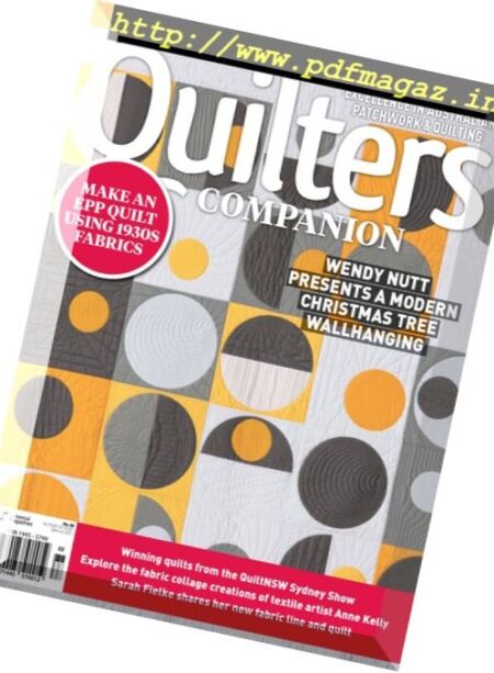 Quilters Companion – 8 November 2017 Cover