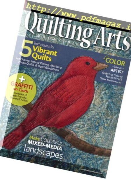 Quilting Arts – December 2017 Cover