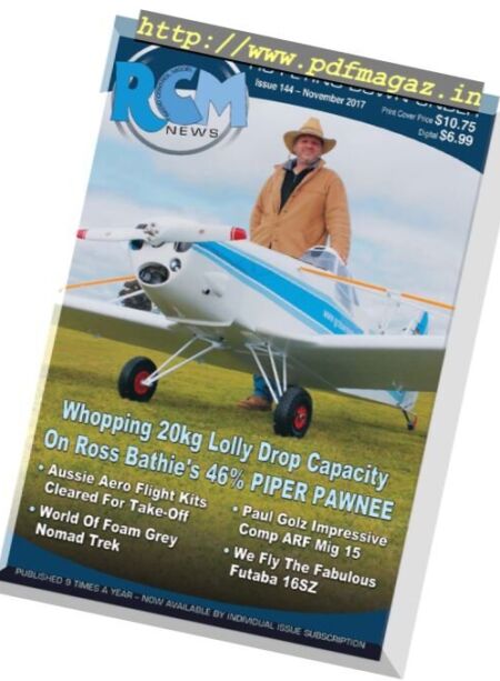 Radio Control Model News – November 2017 Cover