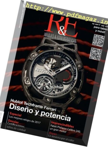 R&E-Relojes & Estilograficas – diciembre 2017 Cover