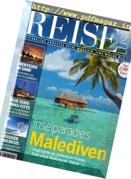 ReiseLust – 28 November 2017 Cover