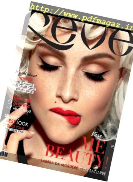 Reve Magazine – Ottobre-Novembre 2017 Cover