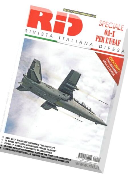 Rivista Italiana Defesa – Novembre 2017 Cover